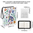 thumbnail image 3 of 400 Pockets Trading Cards Album,Card Binder 4-Pocket, Cards Collector Album Holder Fits 400 cards with 50 removable sheets Art Motifs Style Rabbit, 3 of 6