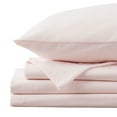 thumbnail image 4 of Market & Place Chalet Solid Cotton Flannel Sheet Set, Queen, Blush Pink, 4-Piece, 4 of 6