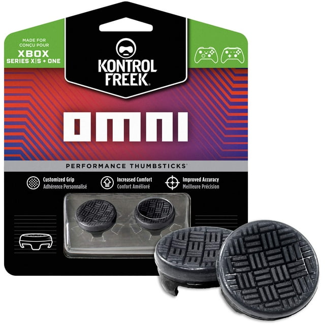 Controlador KontrolFreek Omni para Xbox One y Xbox Series X 2 joysticks de rendimiento 2 cóncavos de altura baja Negro