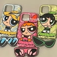 thumbnail image 2 of Powerpuff Girls Wave + Bracket Funda Transparente Para Teléfono A Prueba De Golpes Dura Compatible Con Dibujos Animados iPhone 7plus 8plus XR X S max 11 12 13 14 11 Pro 12 13 14 Fundas Protectoras, 2 of 4