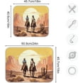 thumbnail image 3 of Western Cowboy Dish Drying Mat, Absorbent Microfiber Pad Protector For Kitchen Counter Top Mat Dish Drainboard 16x18in, 3 of 7