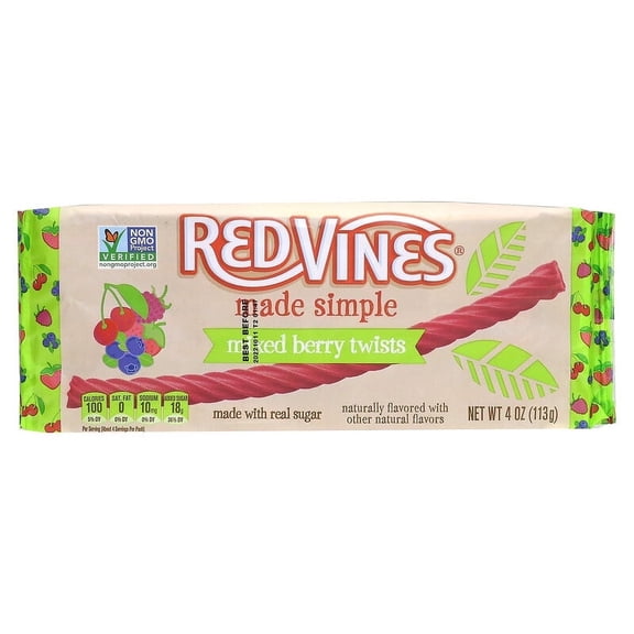 Red Vines, Licorice, Mixed Berry Twist, 4 oz