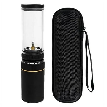 Windproof Portable Gas Lantern for Camping Adjustable Outdoor Gas Candlelight Lamp for Mountaineering Fishing & BBQ B