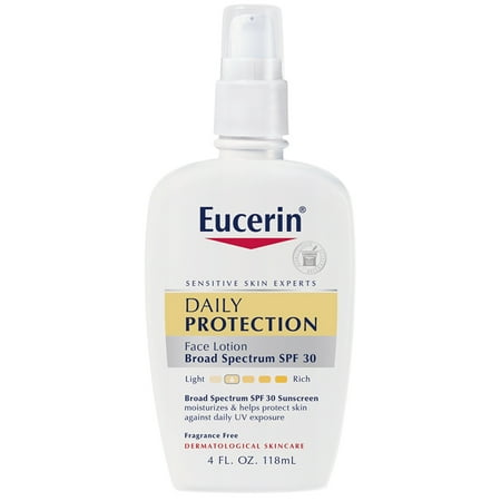 Eucerin Daily Protection Broad Spectrum SPF 30 Sunscreen Moisturizing Face Lotion 4 fl.