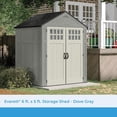 thumbnail image 3 of Suncast Everett 6 x 5 ft. Storage Equipment Shed w/Double Door Entry, Gray, 3 of 7