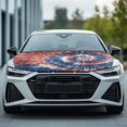 thumbnail image 3 of HUIACONG Patriotic Tie Dye 250th Anniversary Car Hood Cover, 39.37"x59.05" Universal Fit Washable Dustproof Car Front Hood Protector Auto Exterior Decor Accessory for Most Sedans, 3 of 7