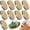 Sage Green-4.92 x 2.56 Inch-10, variant on 10 Dry Brushing Body Brushes Sky Blue 4.92 x 2.56 Inch Exfoliating Shower Scrubber