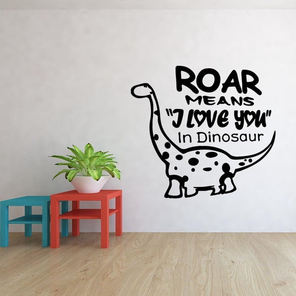 Colorful I love you Dinosaur Phrase Wall Stickers Removable Mural For Living Room Vinyl Company School Decoration Wall Art Decal 157x62cm
