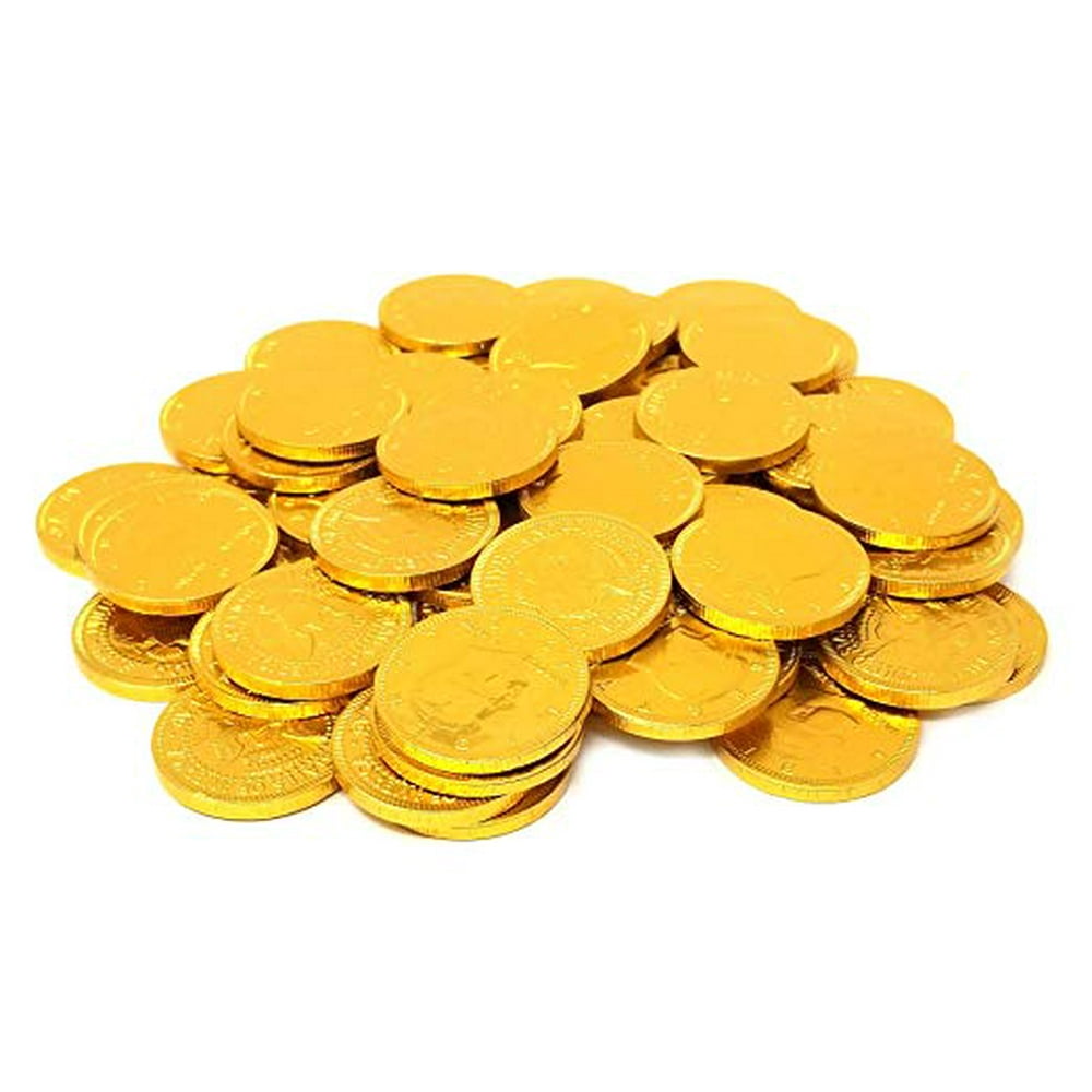 Coins Milk Chocolate Candy Gold, Bulk (2Lbs)