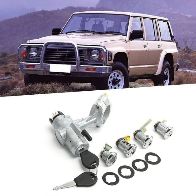 Ignition Barrel Doors Suit, Starter Switch Steering Lock High Precision Metal High Performance Silver for Car