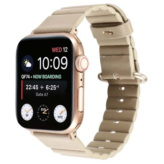 StrapsCo Modern Leather Strap for Apple Watch