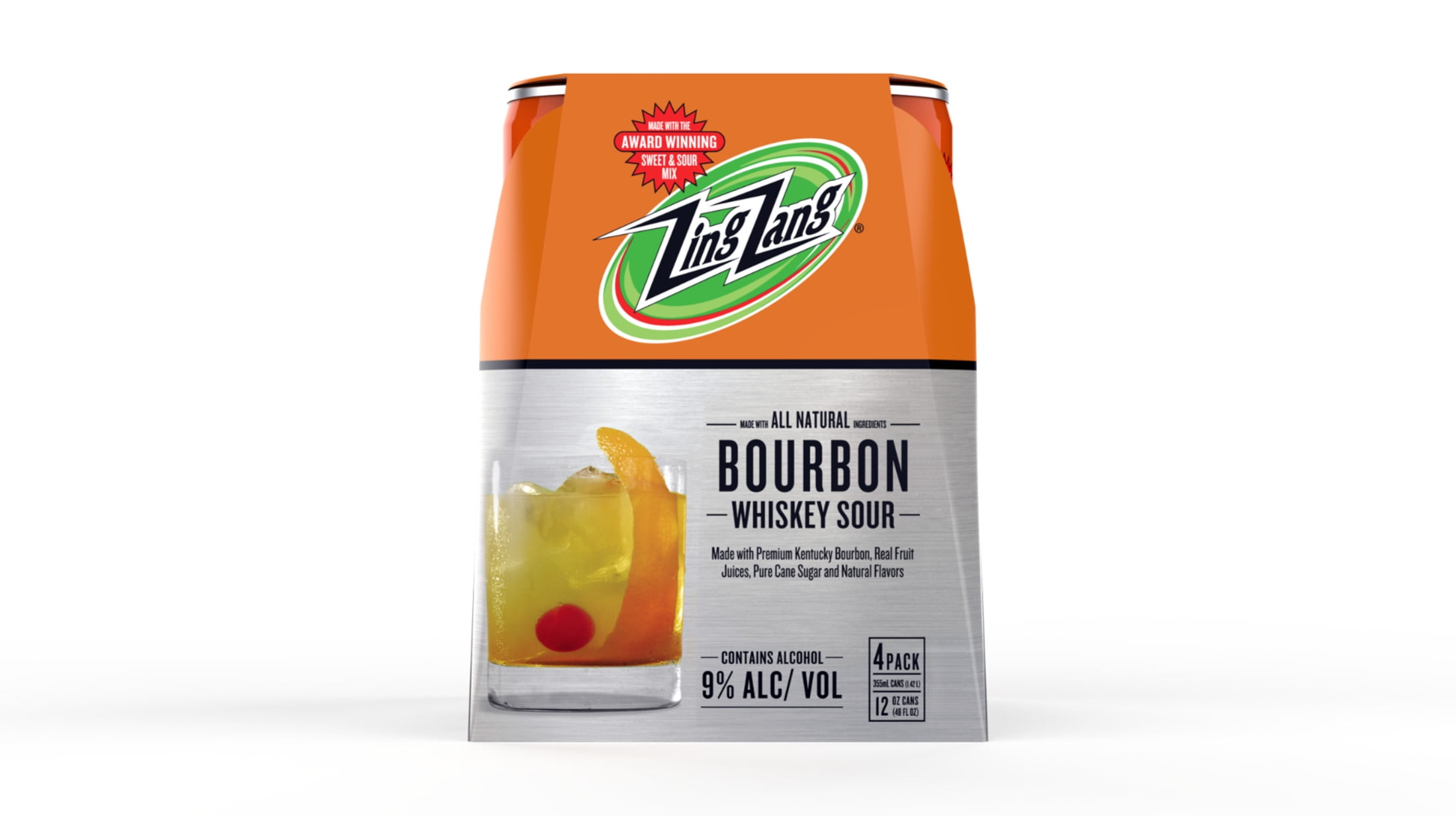 Zing Zang Bourbon Sour Rtd 4pk