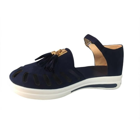 

Cglfd Summer New Solid Color Ladies Sandals Hollow Large Size Female Sandals