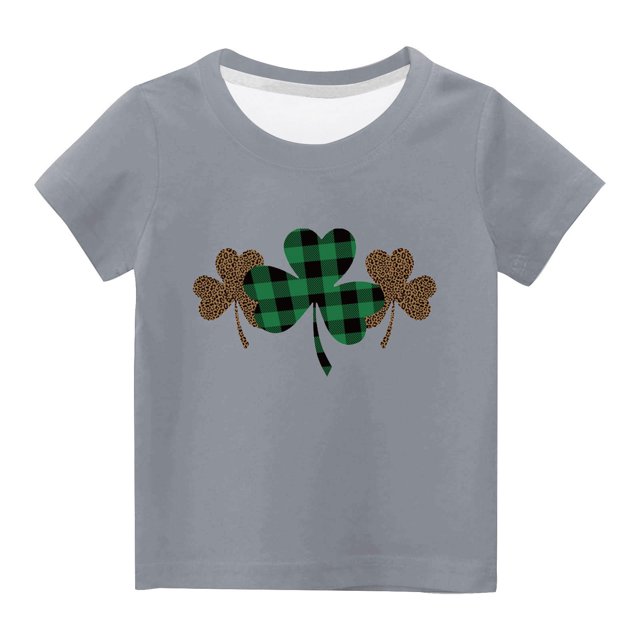 Chemises pour Filles Tout-Petits Enfants Garçons Filles Mignon Col Rond Imprimé Manches Courtes Haut