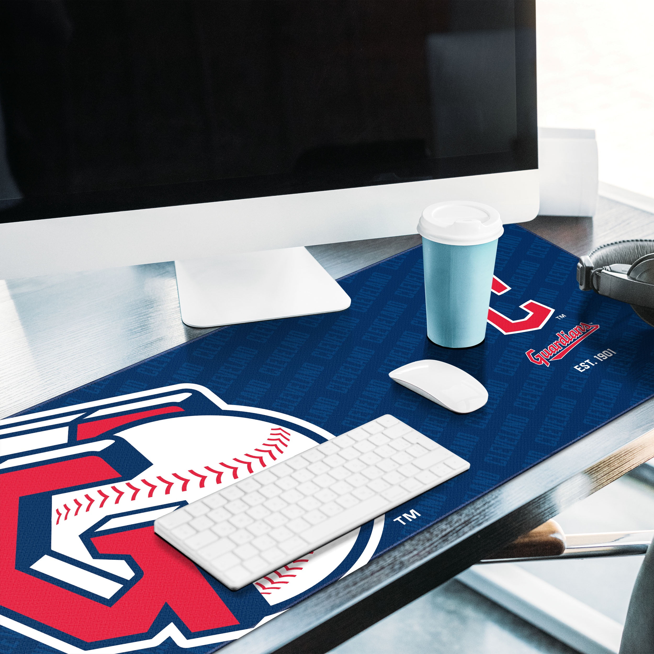 YouTheFan MLB Cleveland Guardians Logo Series Desk Pad