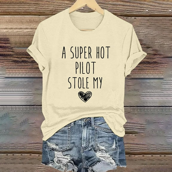 Tittly T Shirts for Women Graphic Tees Womens Fashion Workout T Shirts Athletic Plus Size Tops Summer Trendy Clothes Short Sleeve Spring Tee Tshirts Shirts Spring Tops for Women Beige L