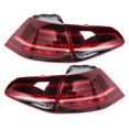 thumbnail image 2 of Taillights Assembly Led Tail Lights Reverse Light Fog Lamp Running Light VLAND RLook Full LED Dynamic Tail Lights Dark Red Lens Fit For MK7/7.5 R 20132020, 2 of 8