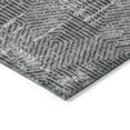 thumbnail image 5 of 9' X 12' Gray And Charcoal Geometric Washable Indoor Outdoor Area Rug, 5 of 5