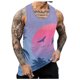 thumbnail image 1 of Mens Summer Surf Beach Tank Top Large Size Casual Breathable Sleeveless Top Loose Print Tank Top Man Shirt S, 1 of 5