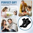 thumbnail image 6 of VEGCOO Athletic Ankle Socks, 6 Pairs Thick Cushioned Running Sports Socks for Men Women, 6 of 7