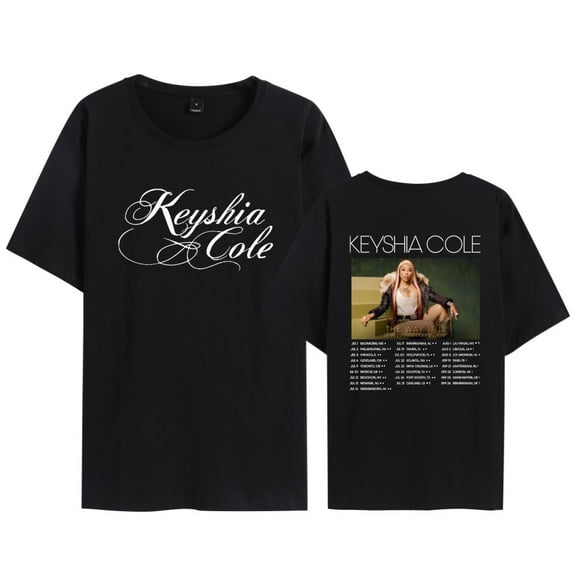 Leveorch Keyshia Cole The Way It Is 20th Anniversary Tour Cotton T-Shirt Women Men Casual Crewneck Short Sleeve Tee