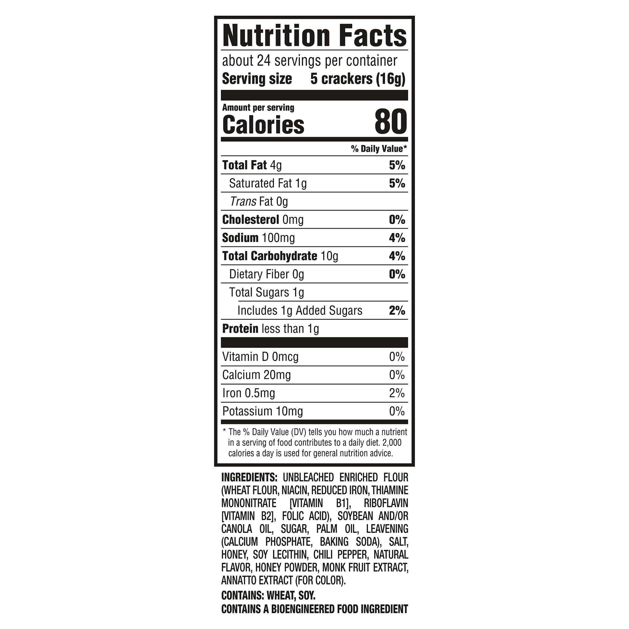 RITZ Hot Honey Crackers, Snacks for Kids and Adults, Lunch Snacks, 13.7 oz