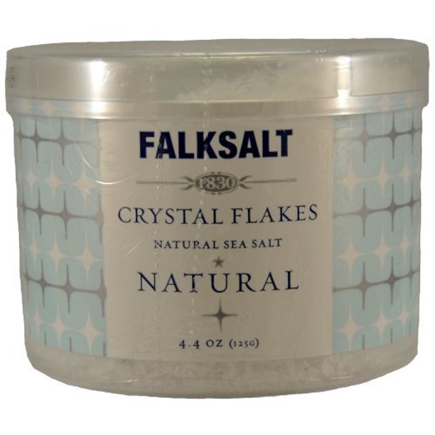 Falksalt Crystal Flakes Natural Sea Salt Natural 4.4 Oz