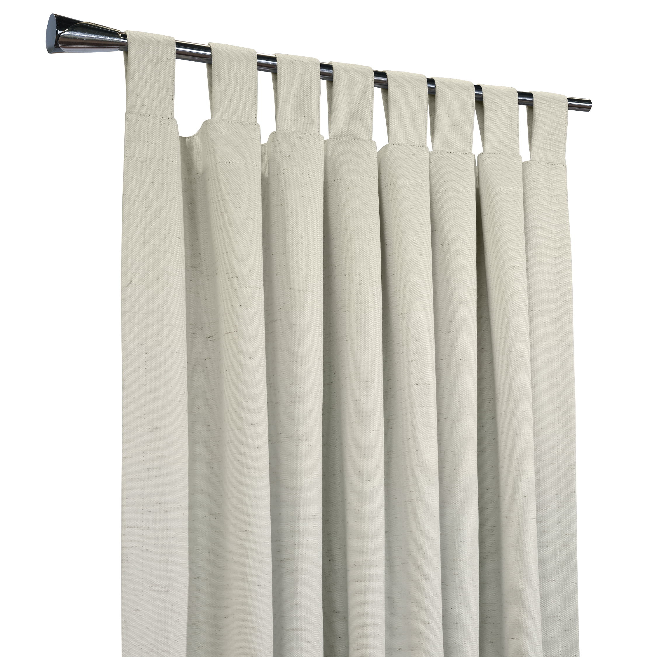 Commonwealth Ventura Tab Top Dressing Window Curtain Panel Pair - 52x63", Natural