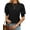 Black, variant on Puff Sleeves Sweaters for Womens Short Sleeve Crew Neck Oversized Sweaters Tops Solid Color