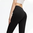 thumbnail image 4 of Pantalones de yoga de color liso para mujer, ropa interior moldeadora de cintura alta, realce de cadera, compresión abdominal, moldeador corporal, de poliéster., 4 of 4