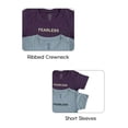 thumbnail image 3 of Ben Din Clothing Fearless Women Short Sleeve Crewneck Cotton T-Shirt, 2Pack, 3 of 5