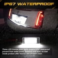 thumbnail image 6 of x xotic tech LED License Plate Lights Tag Lamps Replacement Compatible with Chevrolet Camaro Bolt Corvette Equinox Traverse Impala or Buick Cadillac GMC, Error Free 6000K Xenon White, 2Pcs, 6 of 9