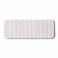 thumbnail image 1 of Romantic Computer Mouse Pad, Abstract Diamond Forms Hearts and Triangles Girls Retro Love Triangle, Rectangle Non-Slip Rubber Mousepad Large, 31" x 12", Pink Dark Coral White, by Ambesonne, 1 of 2