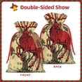 thumbnail image 2 of Naloa Mythical Red Stag Illustration Drawstring Christmas Bags, 3D Xmas Gift Bags, Christmas Wrapping Bags, Xmas Goodie Bags, Treat Pouch Bags, Party Favor Bags-Medium, 2 of 9