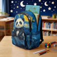 thumbnail image 3 of Yuyamidu Starry Night Panda Kids Backpack Set 4Pcs for 6-8 8-10 10-12 Girls Boys Elementary School Bookbag with Lunch Box Pencil Case Water Bottle Bag Travel Rucksack, 3 of 7