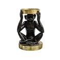 thumbnail image 1 of Hill Interiors - Portavelas Diseño Mono Sentado (Negro, Dorado), 1 of 2