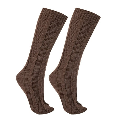 

Tejiojio Christmas Matching Womens Winter Warm Ladies Christmas Lace Over Knee Woolen Socks Legs