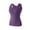 Purple, variant on Womens Pajamas Tops Sleep Shirt V Neck Lace Dralon Fleece Warm Thermal Vests Top Sleepwear