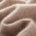 thumbnail image 5 of Women's Mock Turtleneck Sweater, Long Sleeve Embossed Design Pullover, Chunky Knit Winter Top, Solid Color Casual Jumper, Batwing Sleeve Sweater, Everyday Winter Wear Khaki XXL, 5 of 10