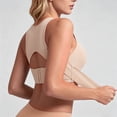 thumbnail image 5 of KHONTS Posture Bra for Women Wireless Bra Wide Strap Back Support Full Coverage Bralettes Beige S, 5 of 9
