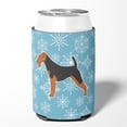 thumbnail image 2 of Winter Snowflake Airedale Terrier Can or Bottle Hugger, 2 of 5