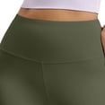 thumbnail image 4 of ClodeEU Women's High Waist Stretchy Workout Leggings with Pockets,Casual Yoga Pants Army Green,Women's Plus L, 4 of 4