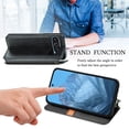 thumbnail image 5 of for Google Pixel 9 Pro XL Wallet Case, Vintage PU Leather Flip Case with Card Holder Kickstand Hidden Magnet Folio Case Book Cover Compatible with Google Pixel 9 Pro XL - Black, 5 of 8