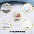 thumbnail image 3 of Eco Home USA Premium Bamboo Crib Mattress Protector Waterproof Ultra-Soft, Quiet and Breathable | Bamboo Terry Cloth Quilted Fitted Cover | Super Absorbent Stain Protection | Dust Mite Resistant, 3 of 9