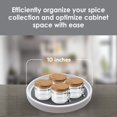 thumbnail image 2 of Gadgetime Usa - Juego De 2 Platos Giratorios Lazy Susan De 10.0 In, Antideslizante, Giratorio Para Especias, Organizador Giratorio Para Gabinete De Cocina, Despensa, Nevera, Baño, Tocador, Encimera, 2 of 5