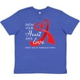 thumbnail image 3 of Inktastic Show Your Heart Some Love- Heart Health Awareness Month Youth T-Shirt, 3 of 5