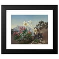 thumbnail image 2 of Anonymous 24x20 Black Modern Framed Museum Art Print Titled - Alpine Flowers (1867), 2 of 5