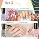 thumbnail image 1 of Esmalte de uñas, regalo para mujeres, 3 unidades, a base de agua, despegable y rasgable, 24 ml, removedor mágico., 1 of 2