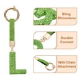 thumbnail image 4 of Uxcell Charm de Letra L de Alfabeto con Rhinestones para la Fabricación de Joyería, Verde Claro, 4 of 6