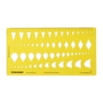 thumbnail image 1 of Traceease Square/Pear/Trillion Gemstone Guide Drafting Tools Jewellery Designing Stencils Jewelry Templates, 1 of 5